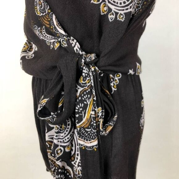 Free People All The Right Ruffles Paisley Romper NWOT Size Small - Picture 5 of 12